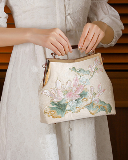 Tang Bloom Lotus Clutch