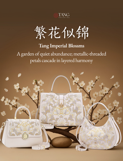 Tang Imperial 25 Embroidered Blossoms Tote