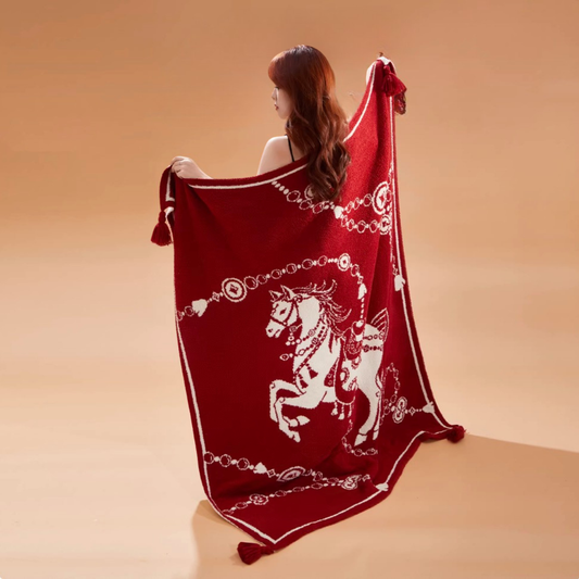 Thousand Gold Horse Fur Blanket