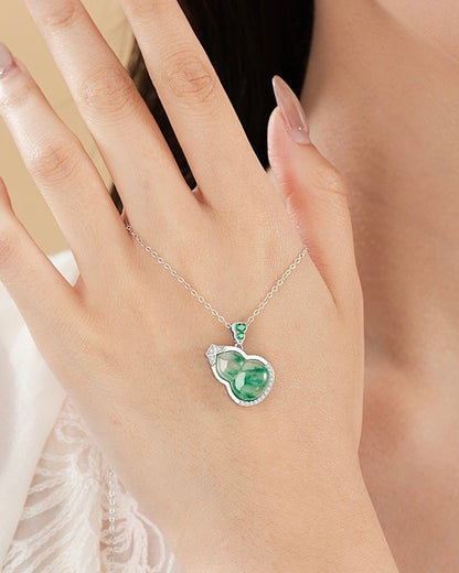 Mountain Mist African Jade Fortune Gourd Jewellery Set