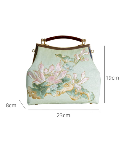 Tang Bloom Lotus Clutch