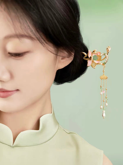 Lotus Flower Goddess Hairpin