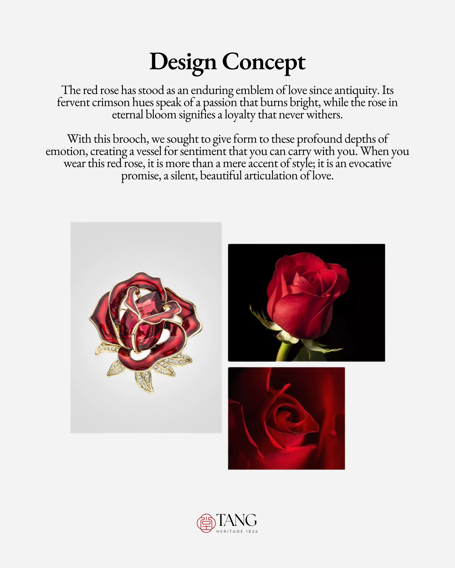 Eternal Rose Brooch