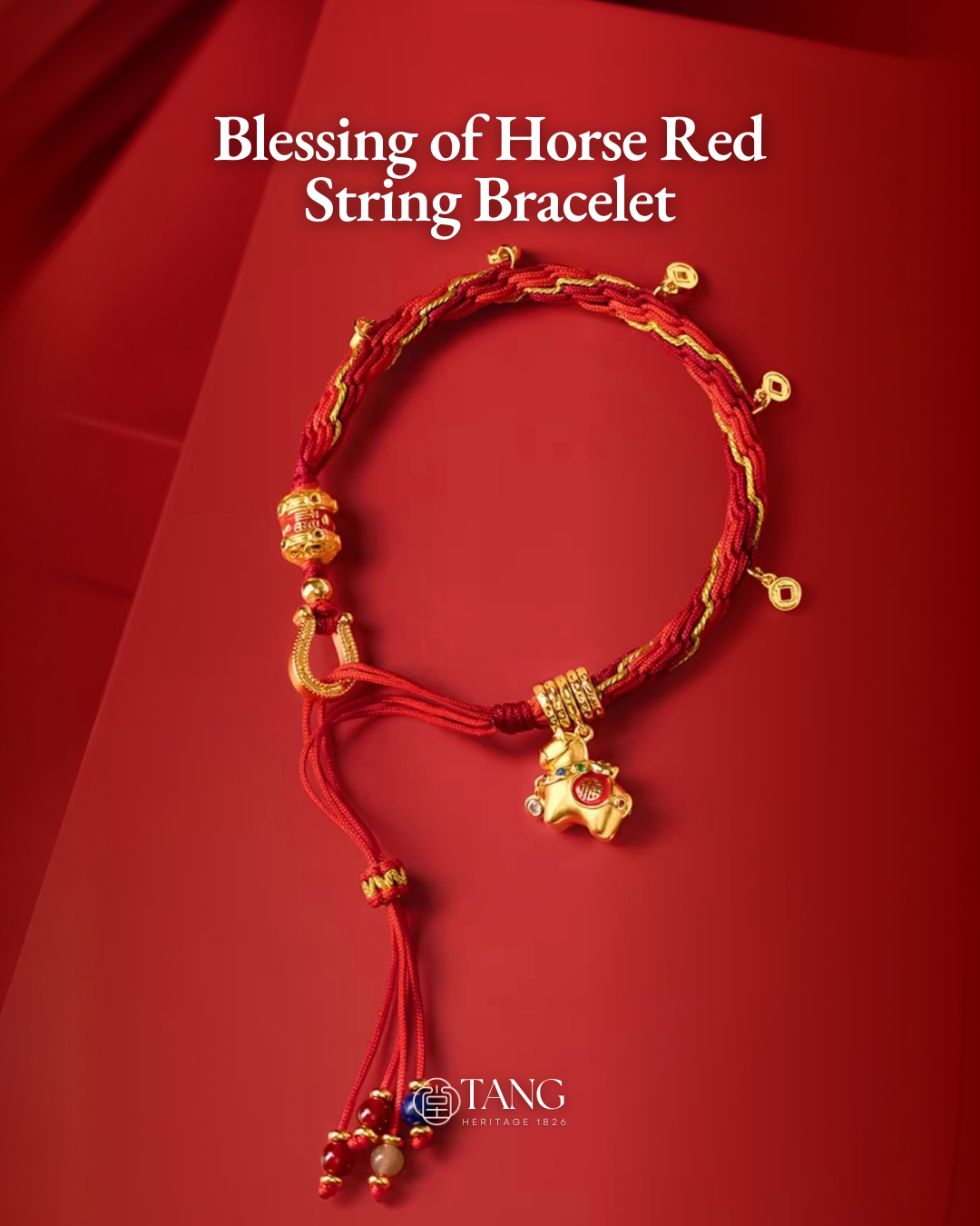 Blessing of Horse Red String Bracelet