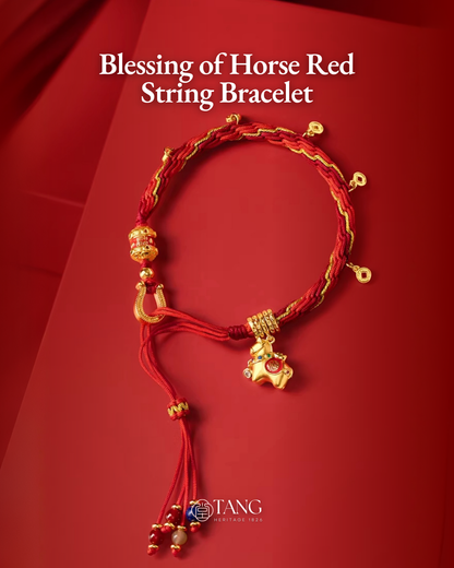 Blessing of Horse Red String Bracelet