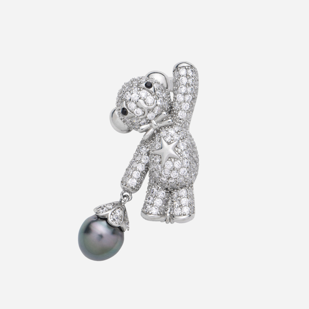 Tahitian Star Bear Brooch