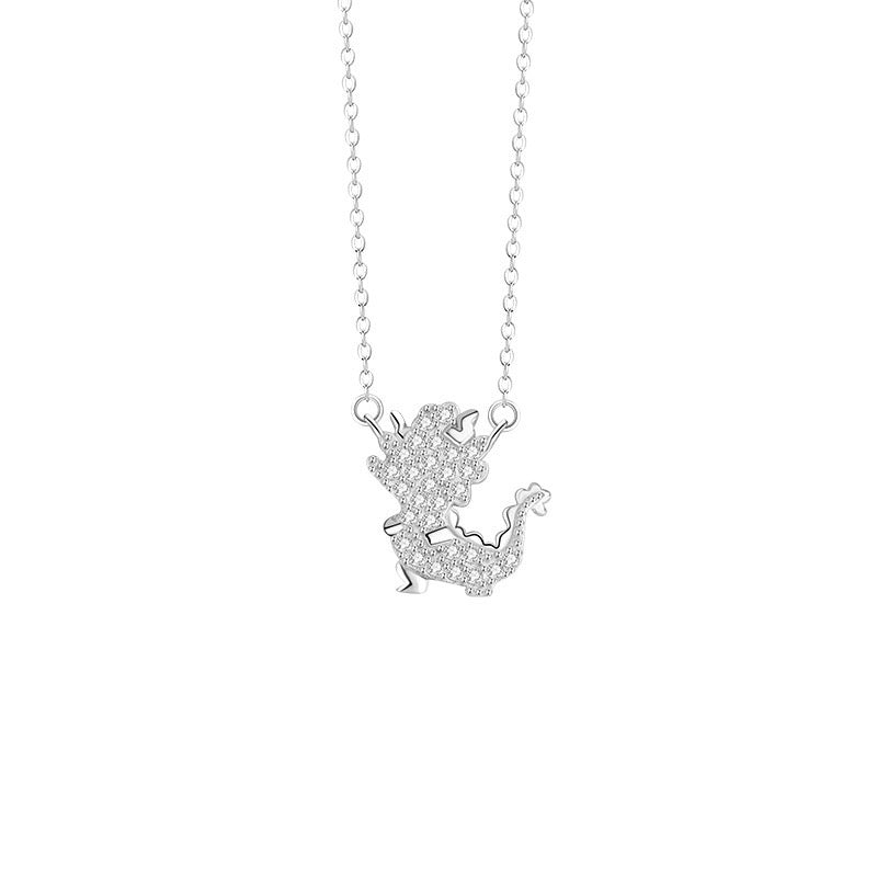 Fire Goat 2027 Zodiac Pavé Zirconia Necklace