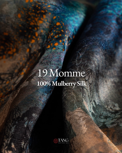 Dreamscape Cloud Silk Mulberry Scarf