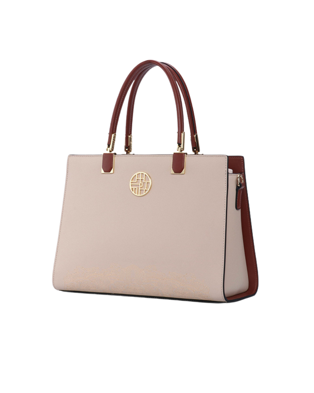 Tang Red 28 Crescent Regal Tote