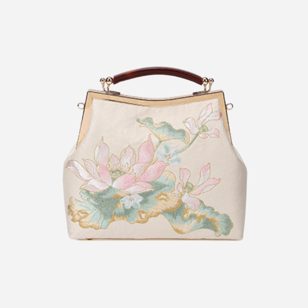 Tang Bloom Lotus Clutch
