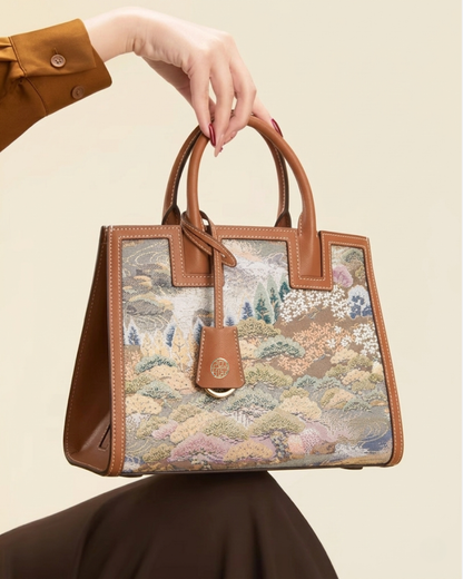 Tang Red 27 Mountain Nishijin Brocade Tote (Special Invitation Only)