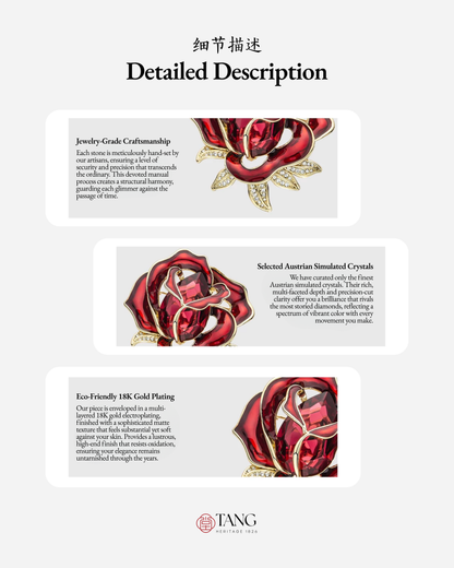 Eternal Rose Brooch