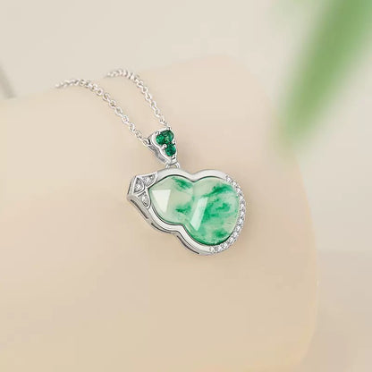 Mountain Mist African Jade Fortune Gourd Jewellery Set