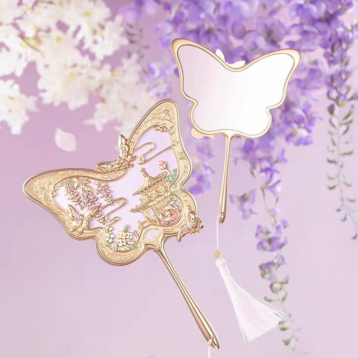 Butterflies Over the Imperial Garden Mirror