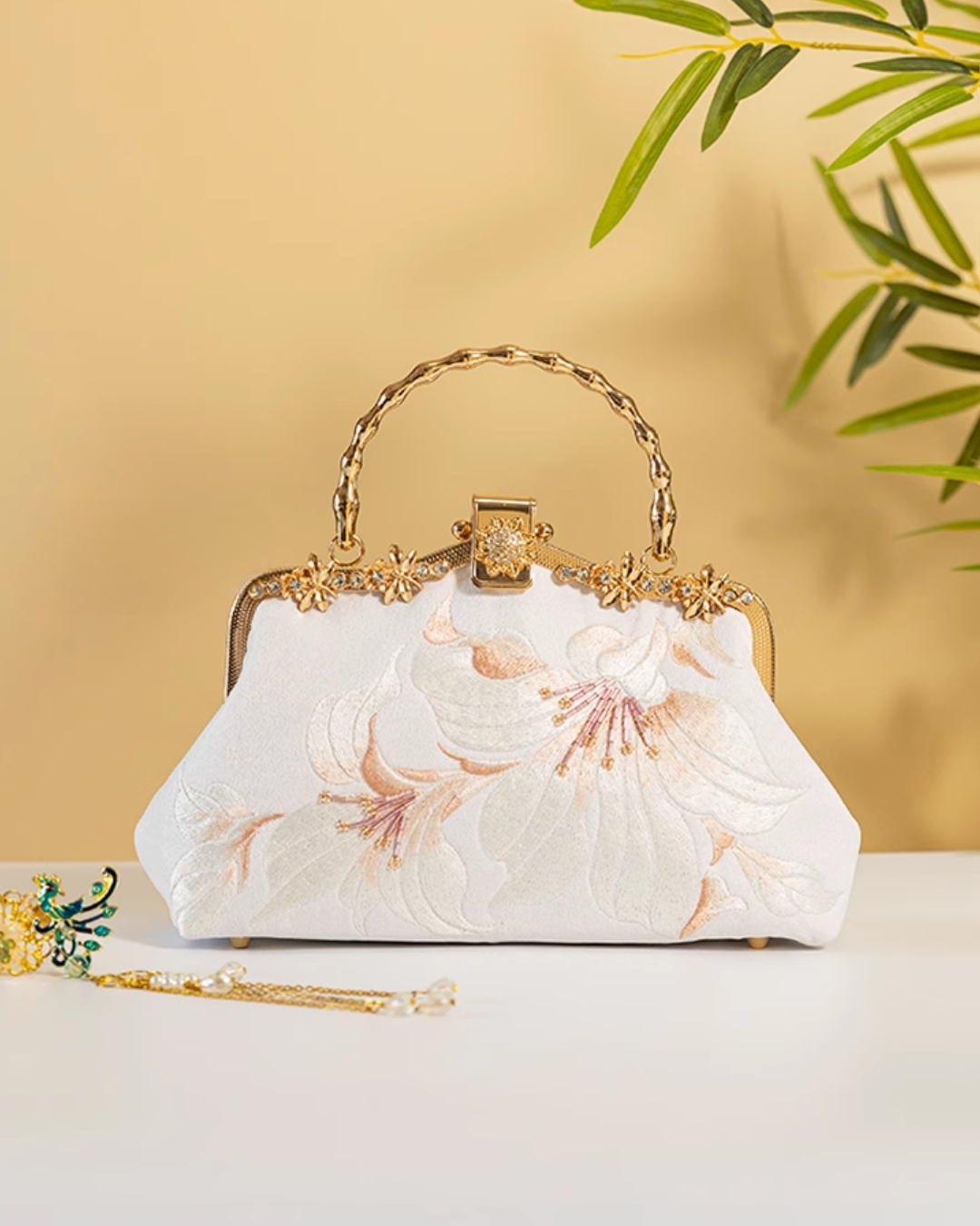 Tang Bloom Fuchsia Clutch