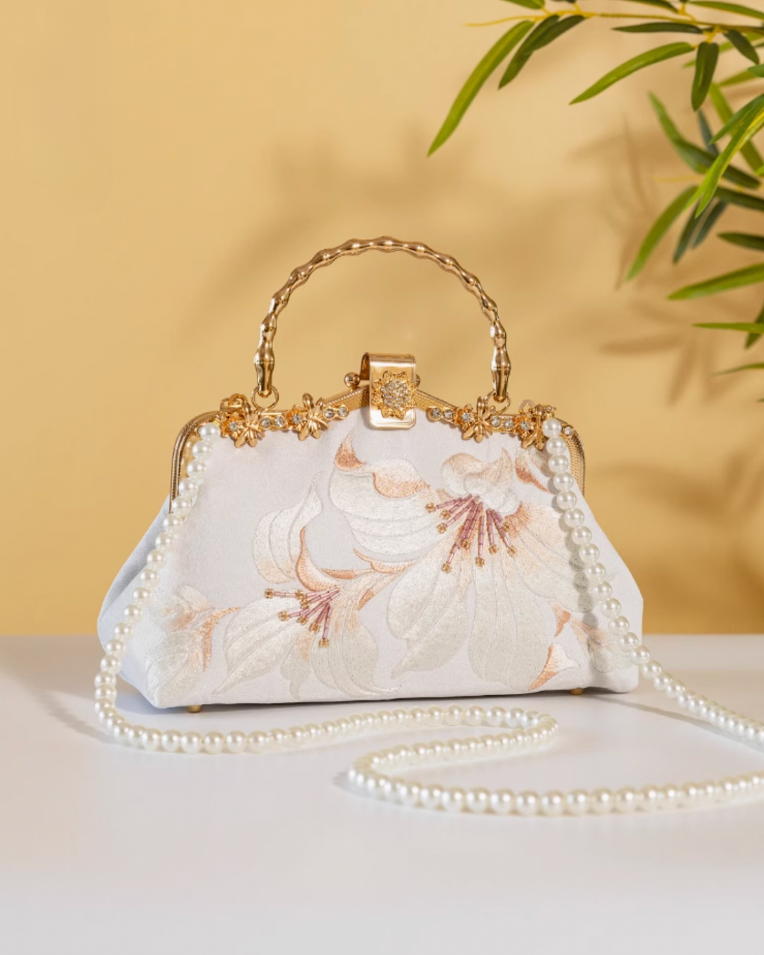 Tang Bloom Fuchsia Clutch