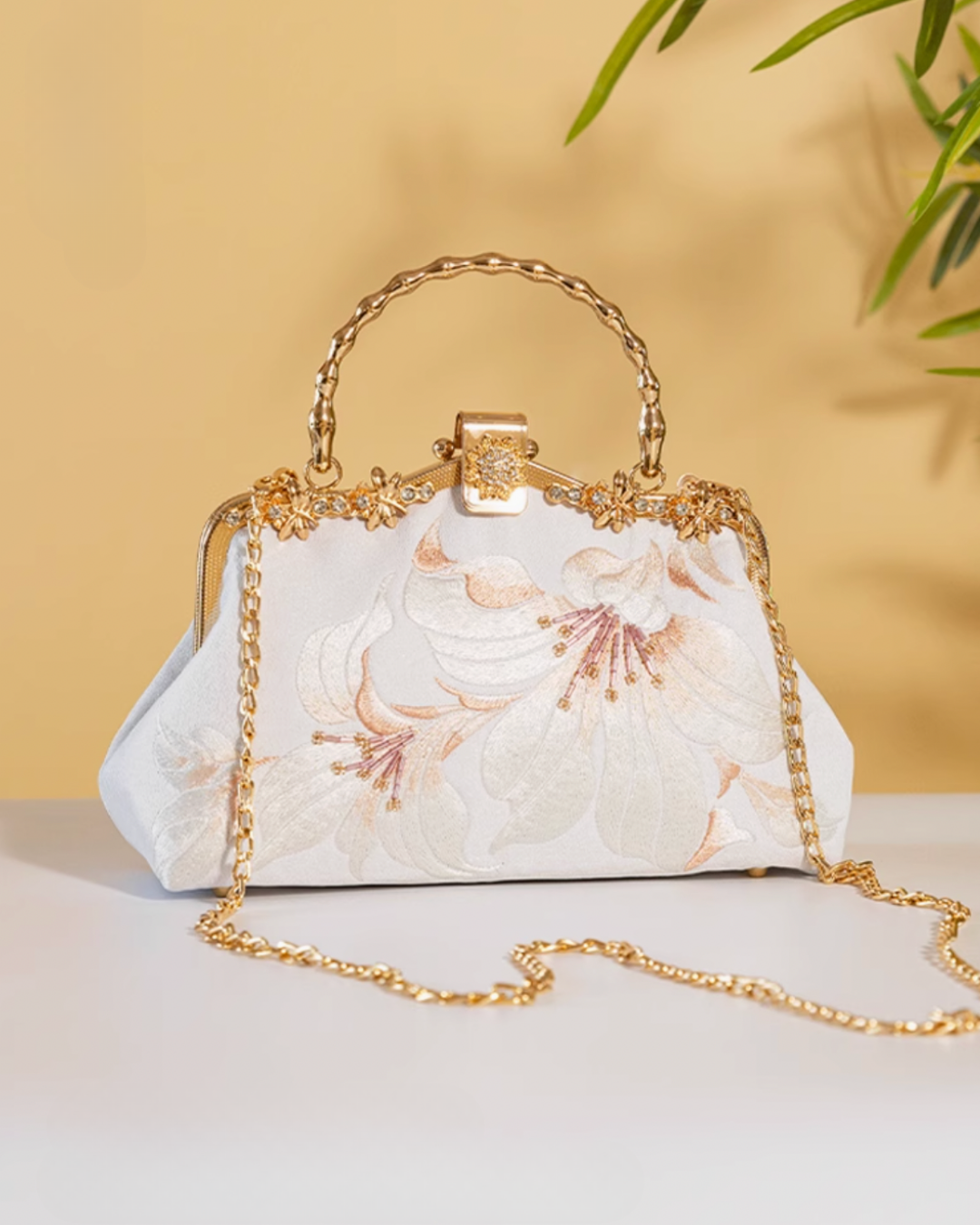 Tang Bloom Fuchsia Clutch