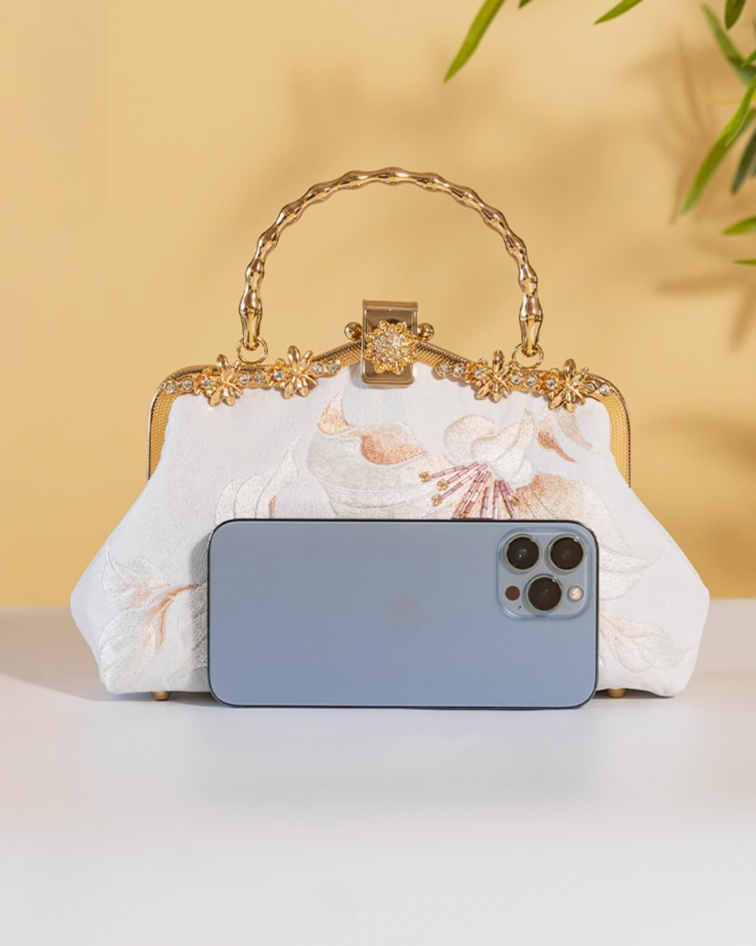 Tang Bloom Fuchsia Clutch