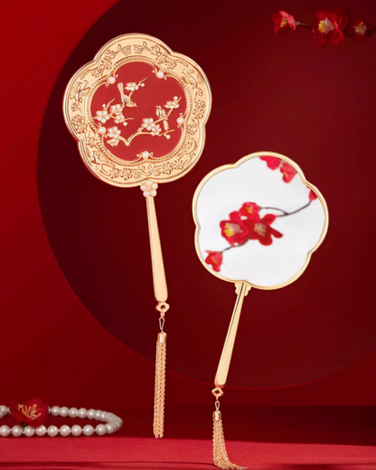 Plum Blessing Hand Mirror & Comb Set