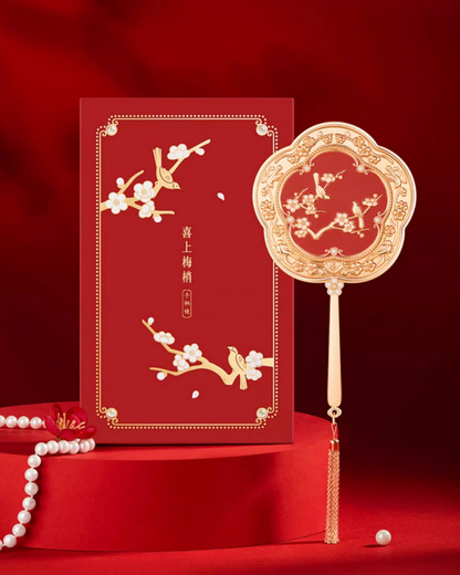 Plum Blessing Hand Mirror & Comb Set