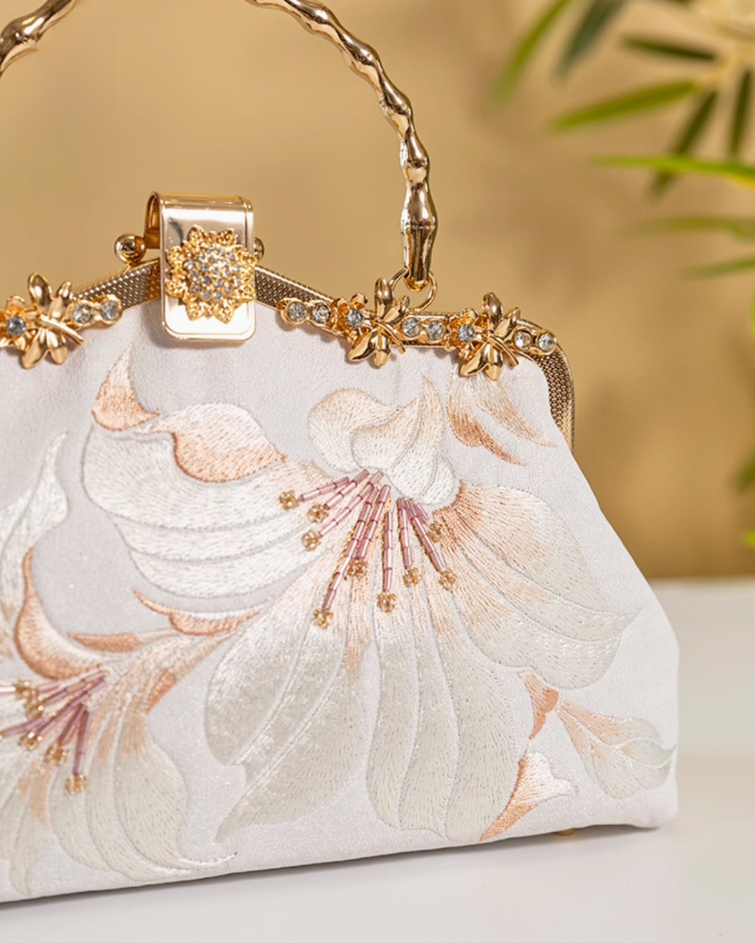 Tang Bloom Fuchsia Clutch