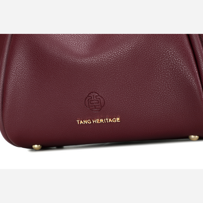 Tang Red 30 Empress Crescent Tote