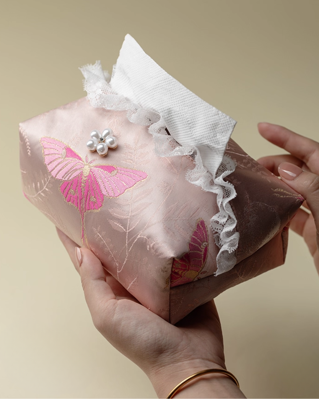 Blush Butterfly Dream Tissue Box