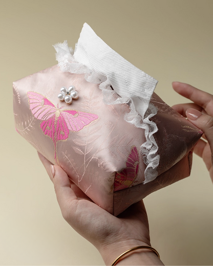 Blush Butterfly Dream Tissue Box
