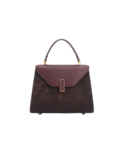 Tang Imperial 27 Cloud Silk Peony Top-Handle Bag