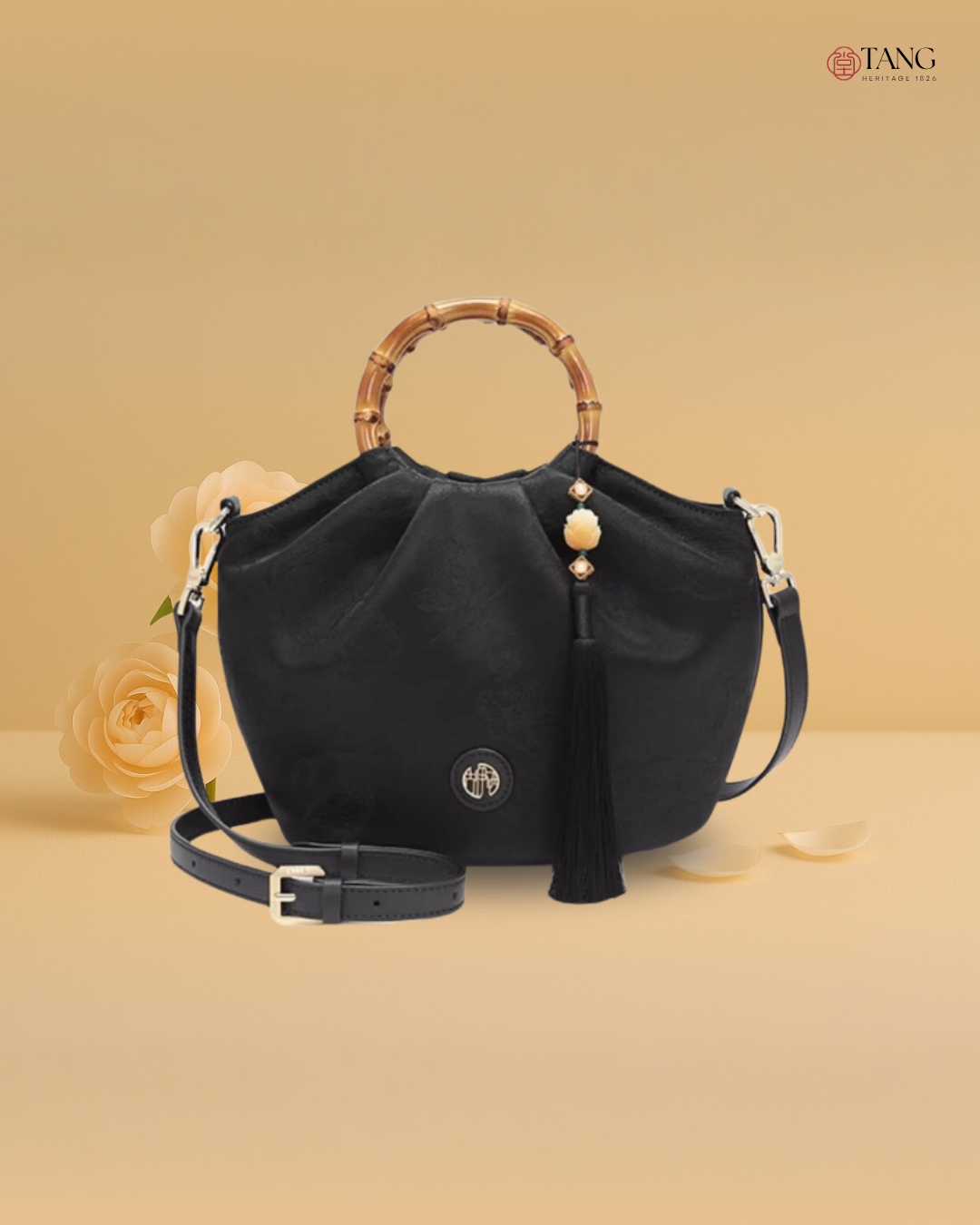 Tang Imperial 28 Cloud Silk Peony Basket Bag