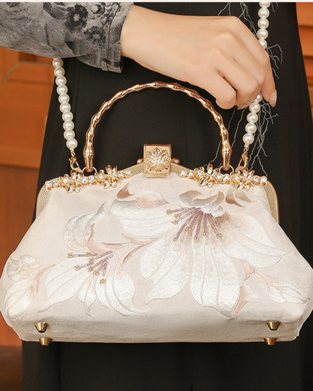 Tang Bloom Fuchsia Clutch