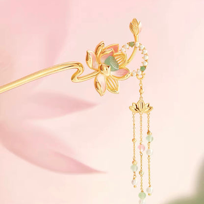 Lotus Flower Goddess Hairpin