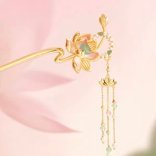 Lotus Flower Goddess Hairpin