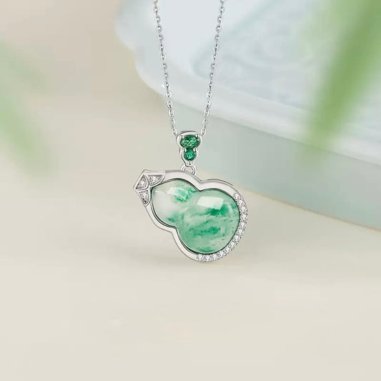 Mountain Mist African Jade Fortune Gourd Jewellery Set