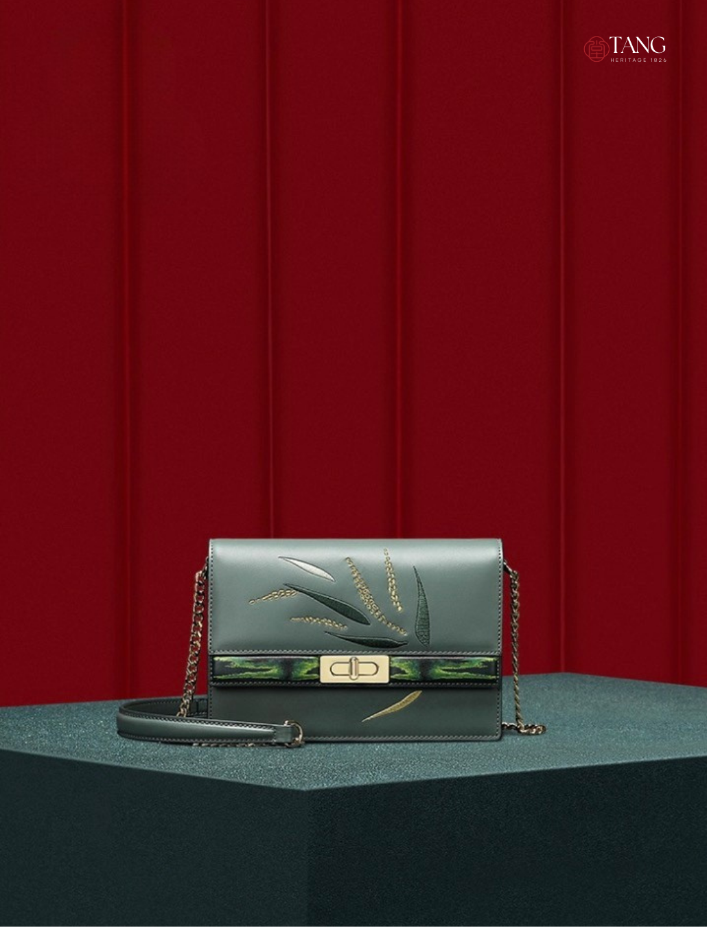 Tang Imperial 23 Embroidered Bamboo Sonata Clutch