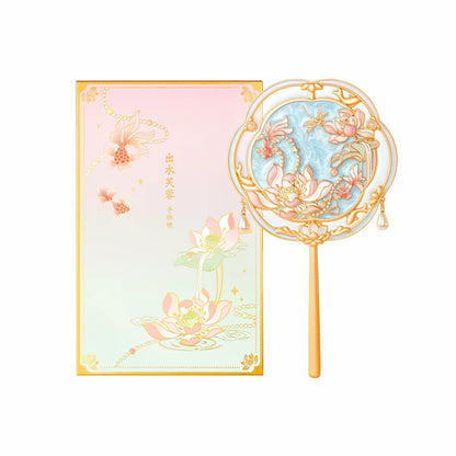 Lotus Emerging from Clear Water Mirror