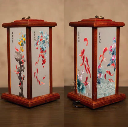 Su Embroidery Palace Silk Lamp