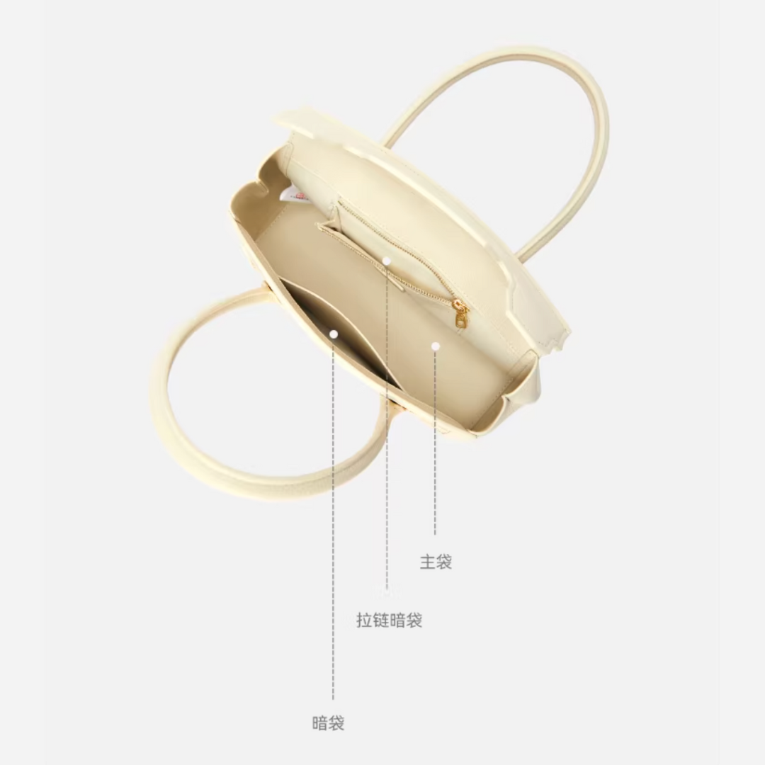 Tang Red 25 Embroidered Treasure Floral Short Tote