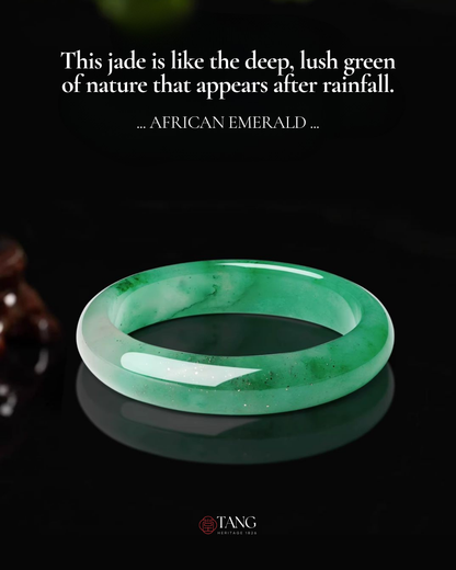 Mountain Mist African Jade Bangle