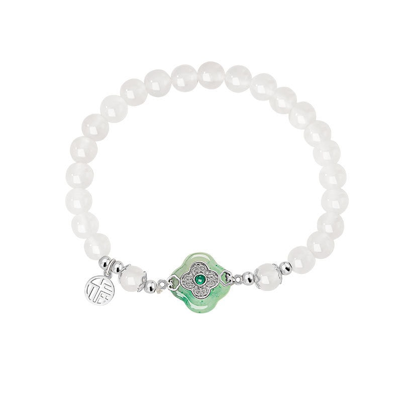 Mountain Mist African Jade Lucky Clover Jewellery Set