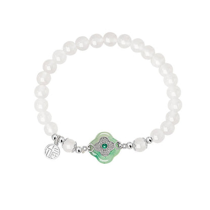 Mountain Mist African Jade Lucky Clover Jewellery Set