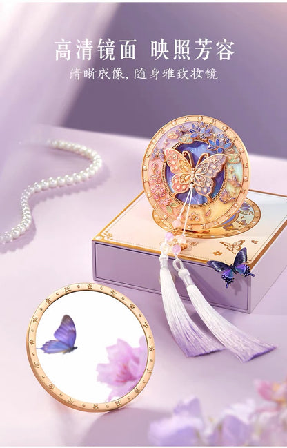 Butterfly Dream Among Flowers Mirror