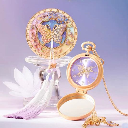 Butterfly Dream Among Flowers Mirror