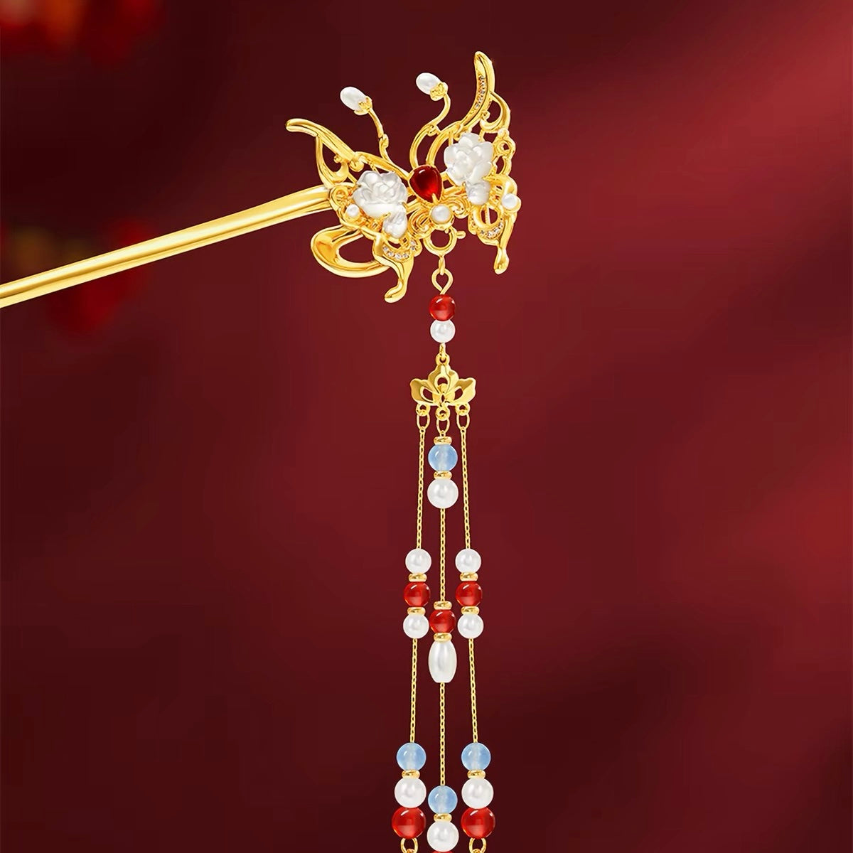 Butterfly Dance Tassel Hairpin