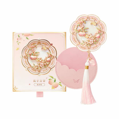 Peach and Plum in Bloom Mirror