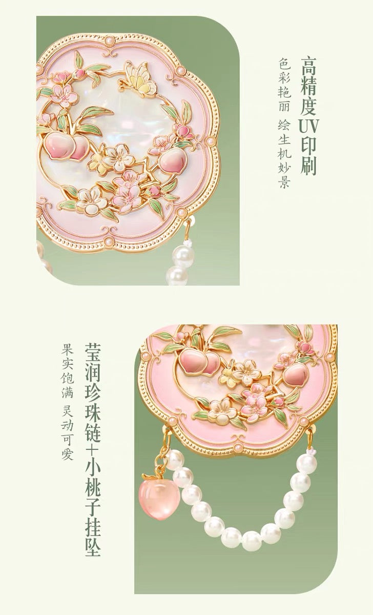 Peach and Plum in Bloom Mirror