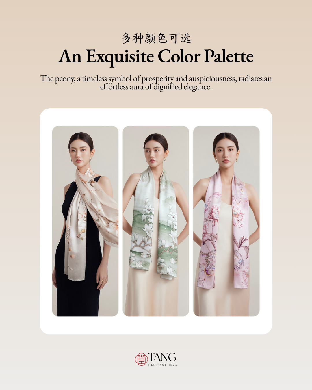 Blossom Array Printed Mulberry Silk Scarf