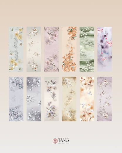 Blossom Array Printed Mulberry Silk Scarf