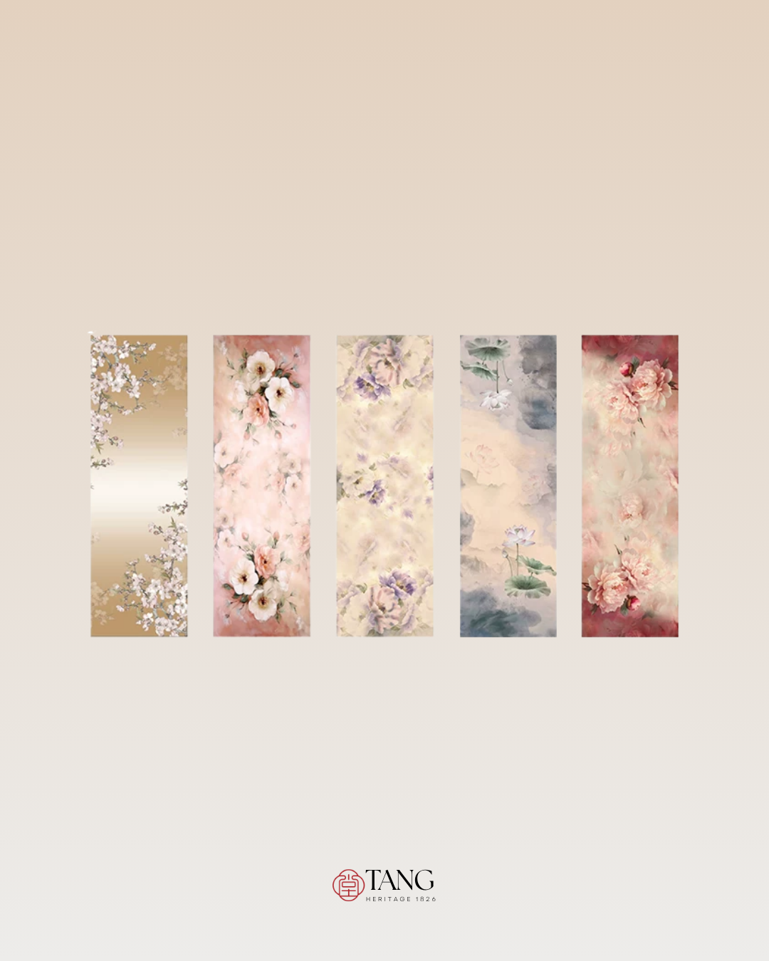 Blossoming Years Printed Mulberry Silk Shawl / Scarf