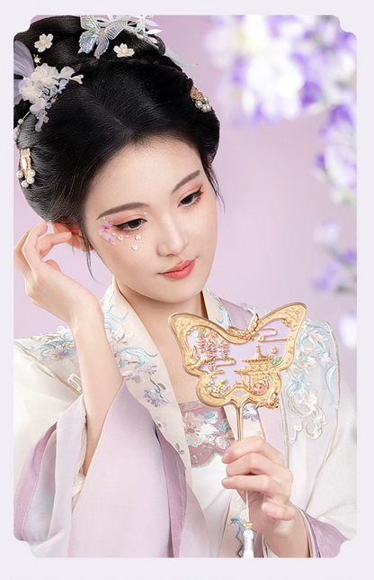 Butterflies Over the Imperial Garden Mirror